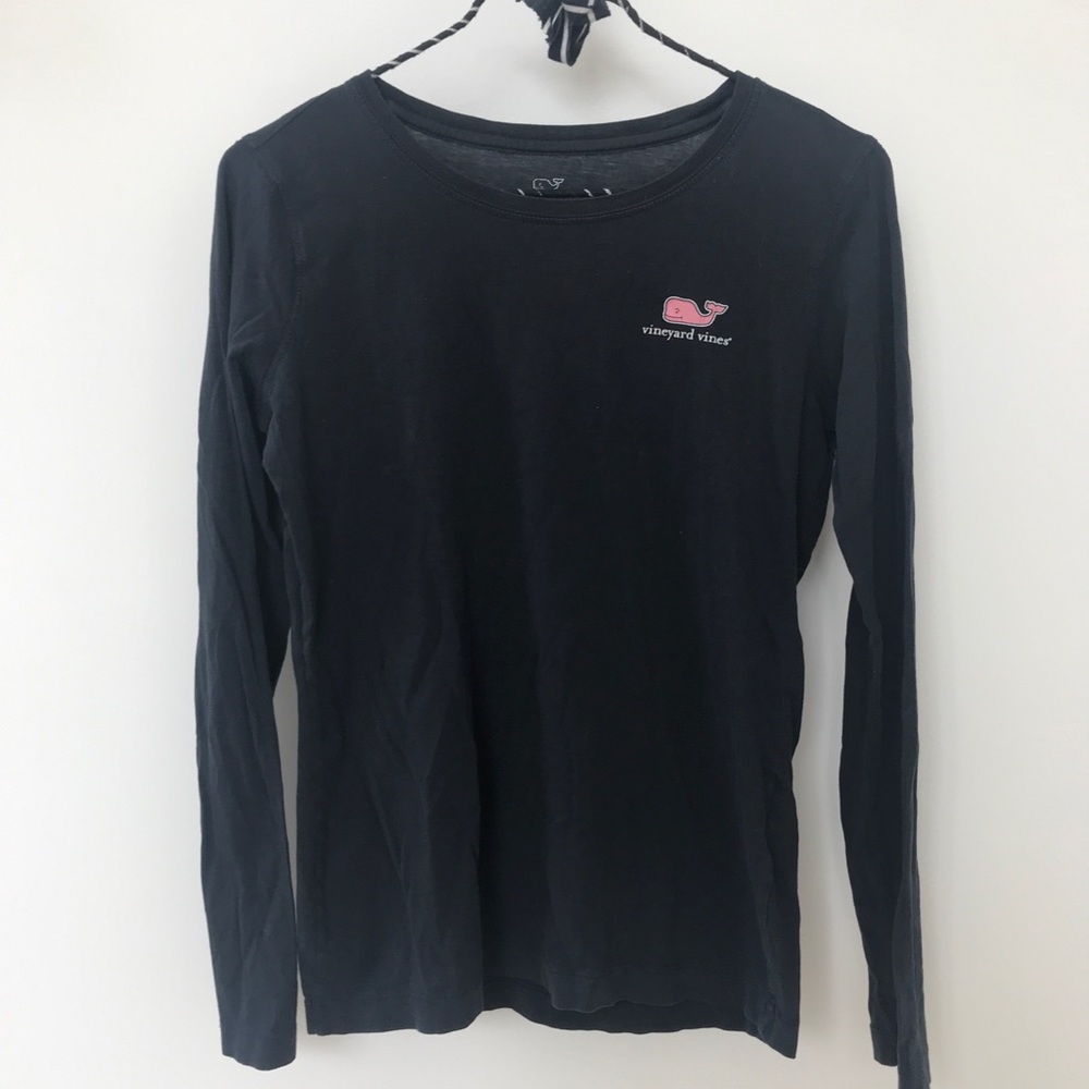 VINYARD VINES Navy Long Sleeve Logo Tee 💙🐳💕